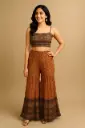 Navy Persian Jacket Sharara Set