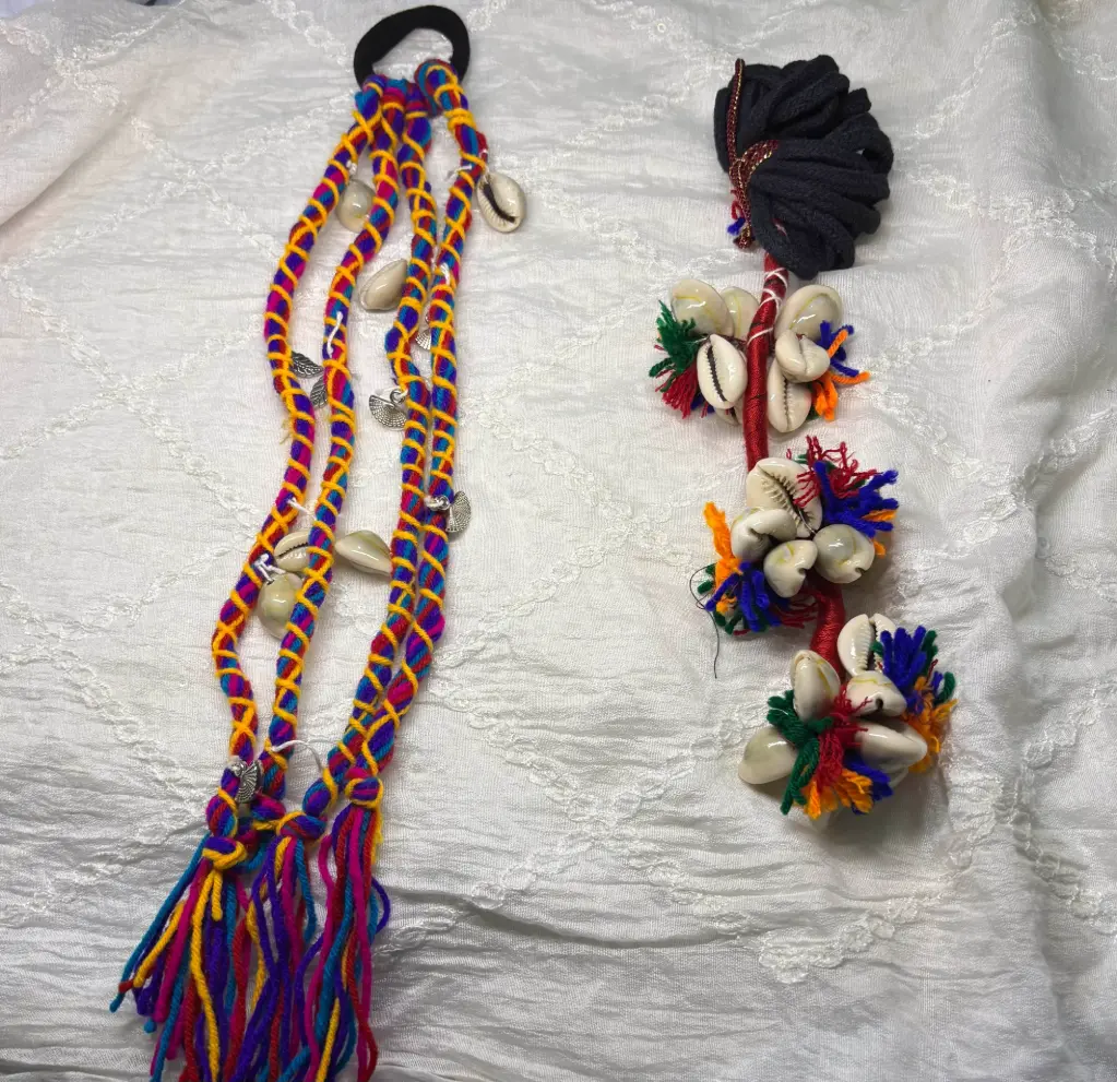 Colorful Hair Strings for Navratri